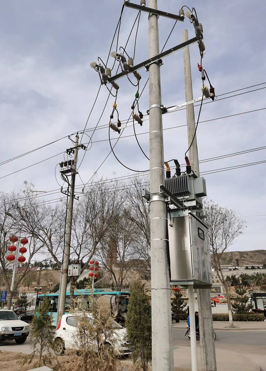 甘肅環(huán)縣古城旅游區(qū)配電工程JP柜、費(fèi)控計(jì)量、變壓器設(shè)備安裝